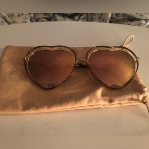 Chloè poppy sunglasses with case